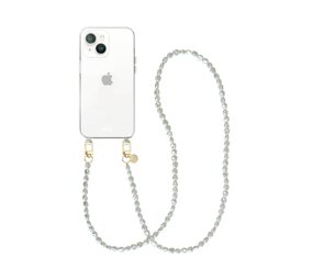 xoxo Wildhearts Coque transparente avec long cordon Pearlfection - iPhone 15