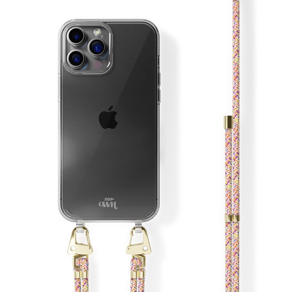 xoxo Wildhearts xoxo Wildhearts Coque transparente avec cordon Rainbow Vibes - iPhone 12 Pro Max xoxo Wildhearts xoxo Wildhearts Coque transparente avec cordon Rainbow Vibes - iPhone 12 Pro Max