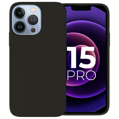Ceezs Ceezs iPhone 16 Pro coque silicone (noir) Ceezs Ceezs iPhone 16 Pro coque silicone (noir)