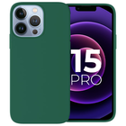 Ceezs Ceezs iPhone 16 Pro coque silicone (vert foncé)