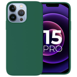 Ceezs iPhone 16 Pro Max coque silicone (vert foncé)