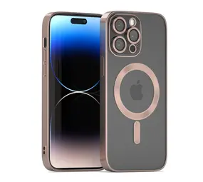 Coverzs iPhone 16 Pro Max coque MagSafe avec cache de caméra (or rose)