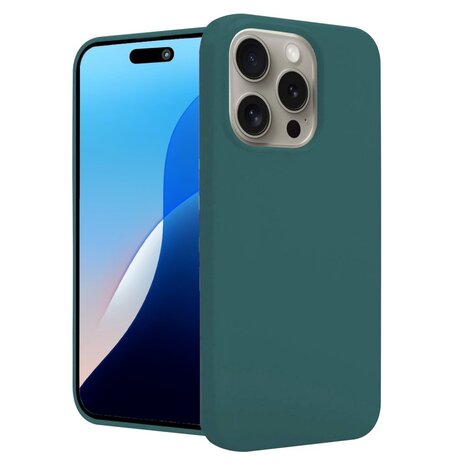 ShieldCase ShieldCase iPhone 16 Pro coque en silicone (vert foncé) ShieldCase ShieldCase iPhone 16 Pro coque en silicone (vert foncé)