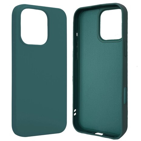 ShieldCase ShieldCase iPhone 16 Pro coque en silicone (vert foncé) ShieldCase ShieldCase iPhone 16 Pro coque en silicone (vert foncé)