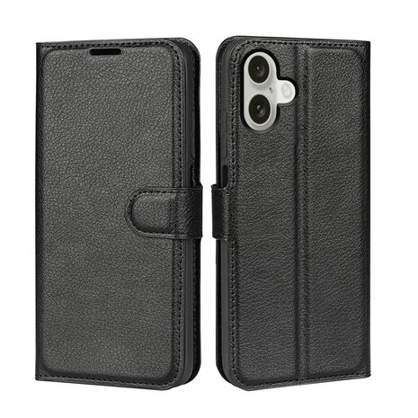 ShieldCase ShieldCase iPhone 16 étui bibliothèque en cuir (noir) ShieldCase ShieldCase iPhone 16 étui bibliothèque en cuir (noir)