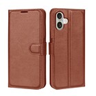 ShieldCase ShieldCase iPhone 16 étui bibliothèque en cuir (marron)