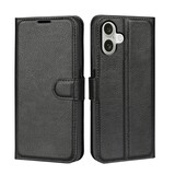 ShieldCase iPhone 16 Plus étui bibliothèque en cuir (noir)
