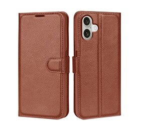 ShieldCase iPhone 16 Plus étui bibliothèque en cuir (marron)