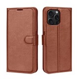 ShieldCase iPhone 16 Pro étui bibliothèque en cuir (marron)