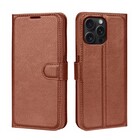 ShieldCase ShieldCase iPhone 16 Pro Max étui bibliothèque en cuir (marron)