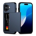 ShieldCase ShieldCase iPhone 16 coque porte-cartes avec curseur (bleu foncé)