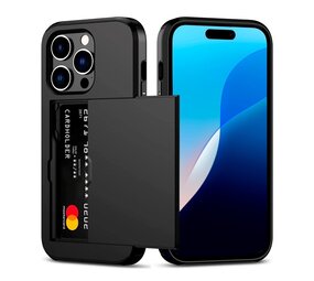 ShieldCase iPhone 16 Pro Max coque porte-cartes avec curseur (noir) ShieldCase iPhone 16 Pro Max coque porte-cartes avec curseur (noir)