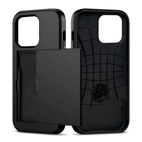 ShieldCase ShieldCase iPhone 16 Pro Max coque porte-cartes avec curseur (noir) ShieldCase ShieldCase iPhone 16 Pro Max coque porte-cartes avec curseur (noir)