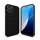 ShieldCase ShieldCase iPhone 16 Pro Max coque en silicone porte carte (noir)