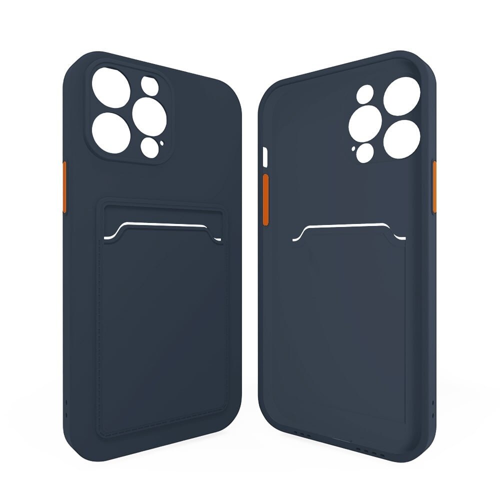 ShieldCase ShieldCase iPhone 16 Pro Max coque en silicone porte carte (bleu foncé) ShieldCase ShieldCase iPhone 16 Pro Max coque en silicone porte carte (bleu foncé)