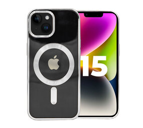 iPhone 15 coque MagSafe avec pare-chocs pour caméra (argent)