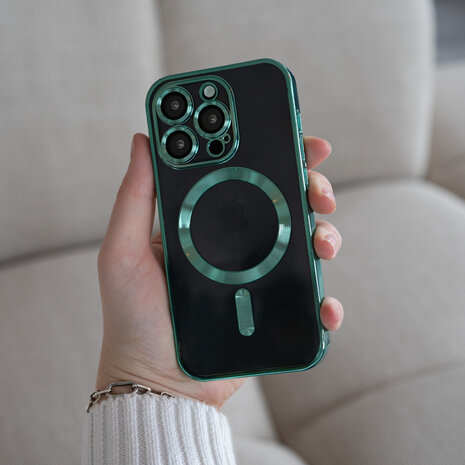 Coverzs Coverzs Coque MagSafe avec cache de caméra iPhone 12 Pro Max (vert foncé) Coverzs Coverzs Coque MagSafe avec cache de caméra iPhone 12 Pro Max (vert foncé)