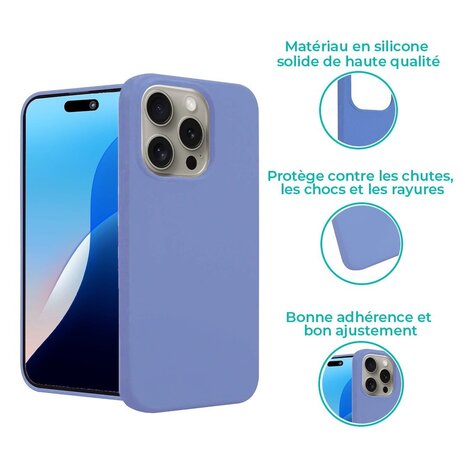 ShieldCase ShieldCase iPhone 16 Pro coque en silicone (violet) ShieldCase ShieldCase iPhone 16 Pro coque en silicone (violet)