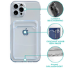 ShieldCase iPhone 15 Plus TPU coque en silicone avec porte-carte (transparent)