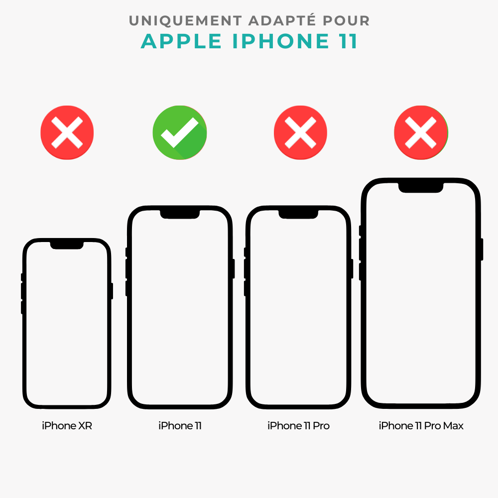 ShieldCase ShieldCase Coque silicone porte carte iPhone 11 (noir)