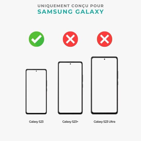 ShieldCase ShieldCase Coque silicone Samsung Galaxy S23 (noir)