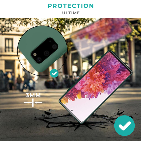 ShieldCase ShieldCase Coque silicone Samsung Galaxy S20 FE (vert foncé)