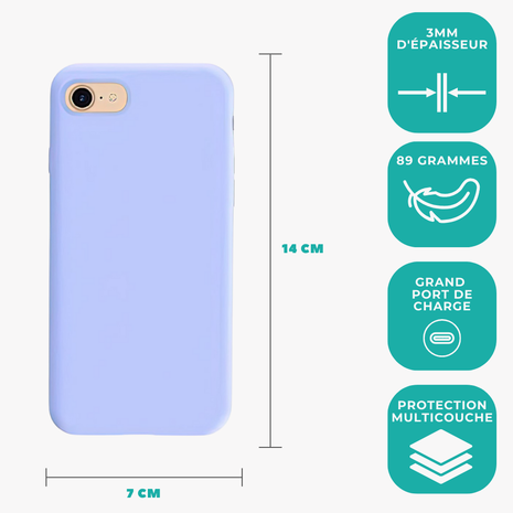 ShieldCase ShieldCase Coque silicone iPhone SE 2022 (violet)