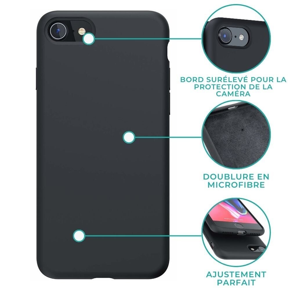 ShieldCase ShieldCase Coque silicone iPhone 7 / iPhone 8 (noir)
