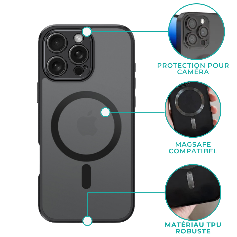 Coverzs Coverzs Coque MagSafe avec cache de caméra iPhone 13 Pro Max (noir) Coverzs Coverzs Coque MagSafe avec cache de caméra iPhone 13 Pro Max (noir)