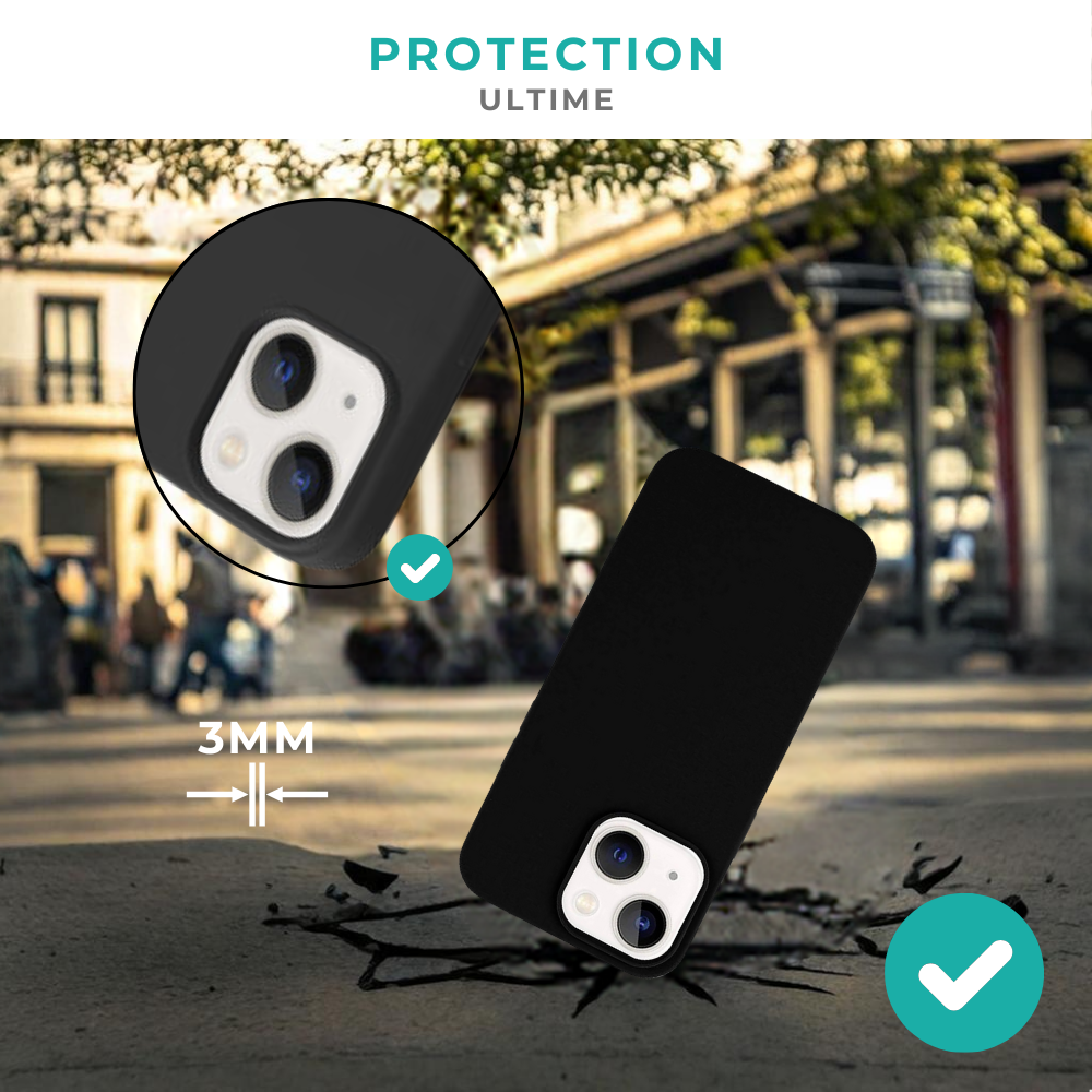 ShieldCase ShieldCase Coque silicone iPhone 14 (noir)