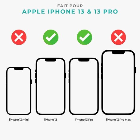 ShieldCase ShieldCase Coque Transparente iPhone 13 Magsafe avec bords colorés (noir) ShieldCase ShieldCase Coque Transparente iPhone 13 Magsafe avec bords colorés (noir)