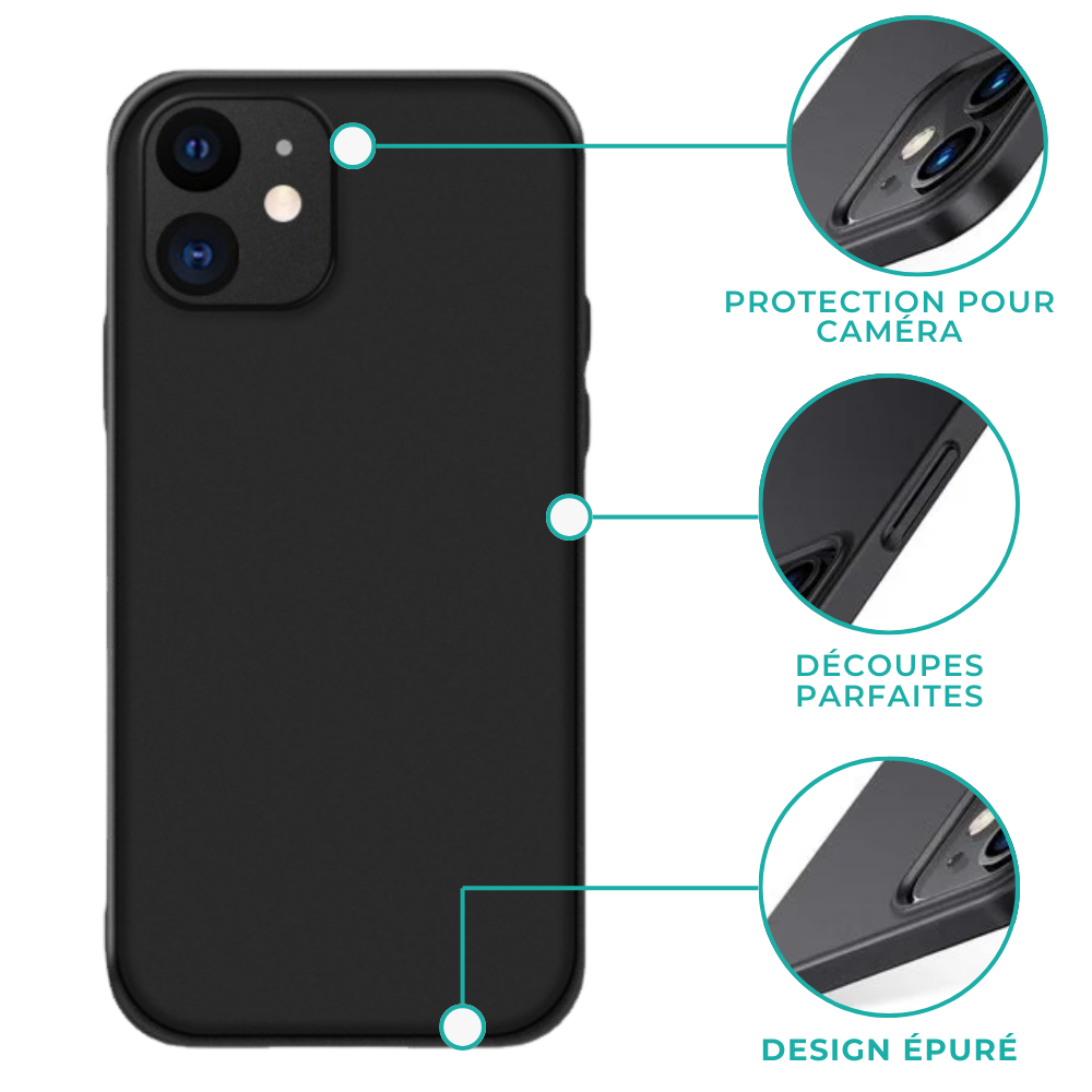 ShieldCase ShieldCase Coque ultra fine iPhone 12 Mini (noir) ShieldCase ShieldCase Coque ultra fine iPhone 12 Mini (noir)