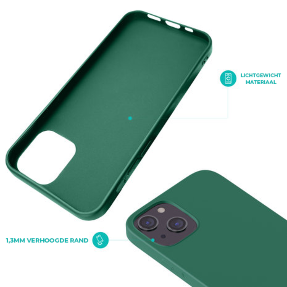 Ceezs iPhone 15 coque silicone (vert foncé)