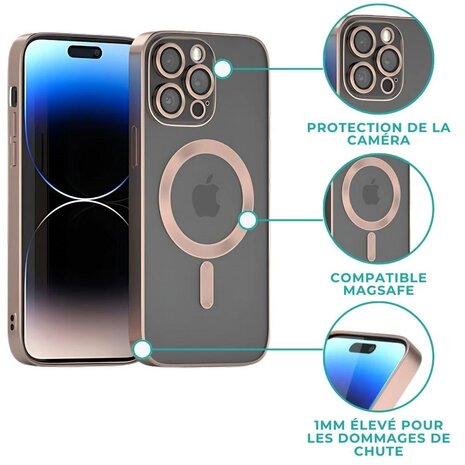 Coverzs Coverzs Coque MagSafe avec cache de caméra iPhone 12 Pro (or rose) Coverzs Coverzs Coque MagSafe avec cache de caméra iPhone 12 Pro (or rose)