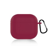 ShieldCase Coque silicone Airpods 4 (bordeaux)