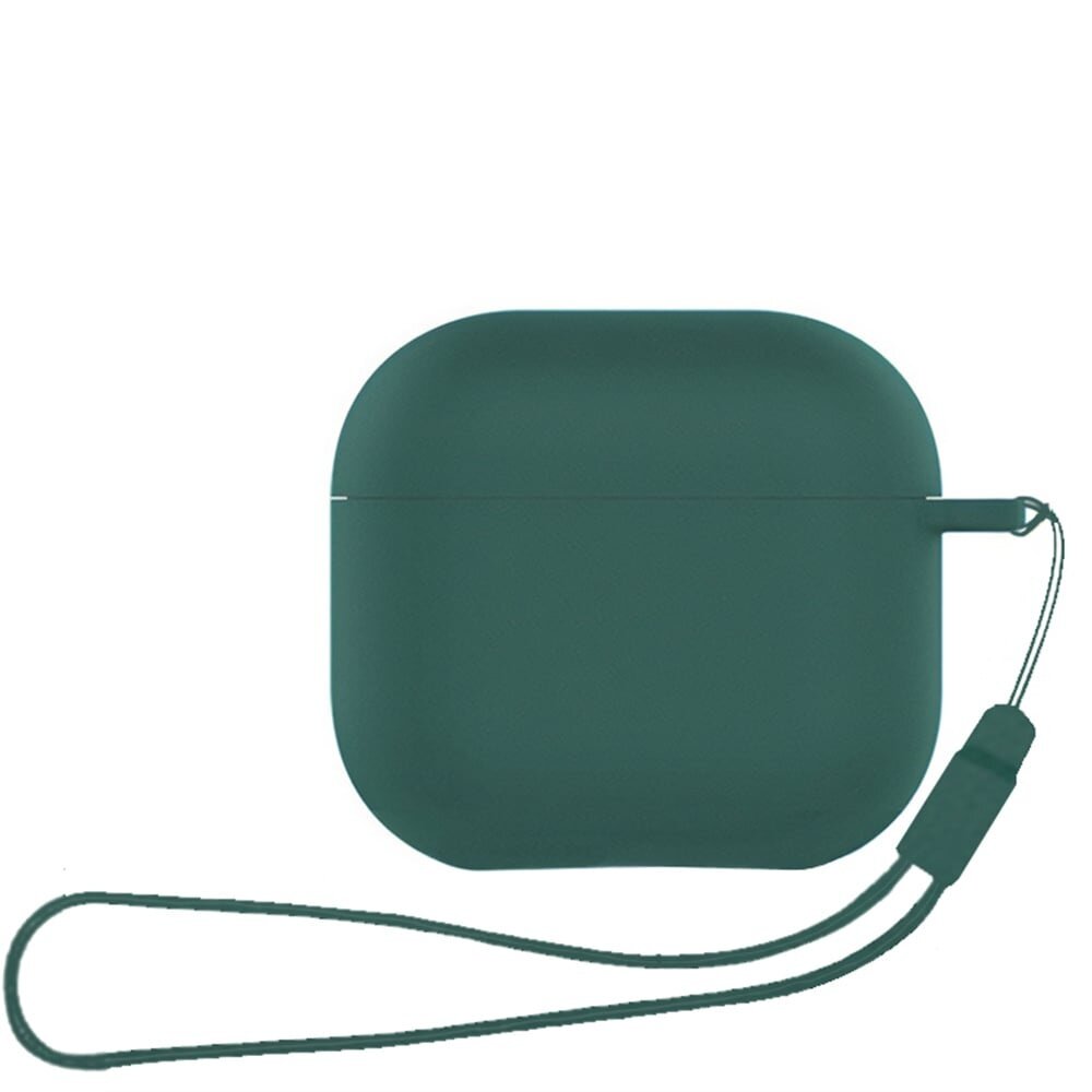 ShieldCase ShieldCase Coque silicone Airpods 4 avec cordon (vert foncé) ShieldCase ShieldCase Coque silicone Airpods 4 avec cordon (vert foncé)