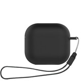 ShieldCase Coque silicone Airpods 4 avec cordon (noir)