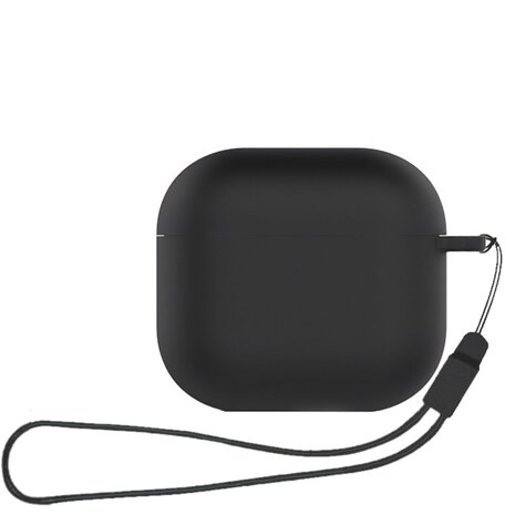 ShieldCase ShieldCase Coque silicone Airpods 4 avec cordon (noir)