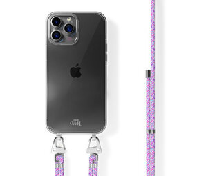 xoxo Wildhearts Coque transparente avec cordon court iPhone 16 Pro - violet xoxo Wildhearts Coque transparente avec cordon court iPhone 16 Pro - violet