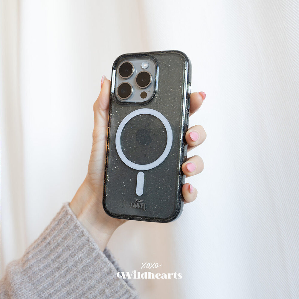 xoxo Wildhearts xoxo Wildhearts Coque iPhone 16 Pro Max TPU pailleté avec MagSafe (noir) xoxo Wildhearts xoxo Wildhearts Coque iPhone 16 Pro Max TPU pailleté avec MagSafe (noir)