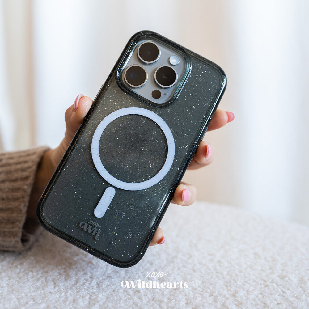 xoxo Wildhearts xoxo Wildhearts Coque iPhone 16 Pro Max TPU pailleté avec MagSafe (noir) xoxo Wildhearts xoxo Wildhearts Coque iPhone 16 Pro Max TPU pailleté avec MagSafe (noir)
