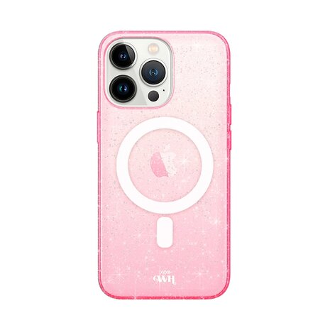 xoxo Wildhearts xoxo Wildhearts Coque iPhone 16 Pro Max TPU pailleté avec MagSafe (rose)