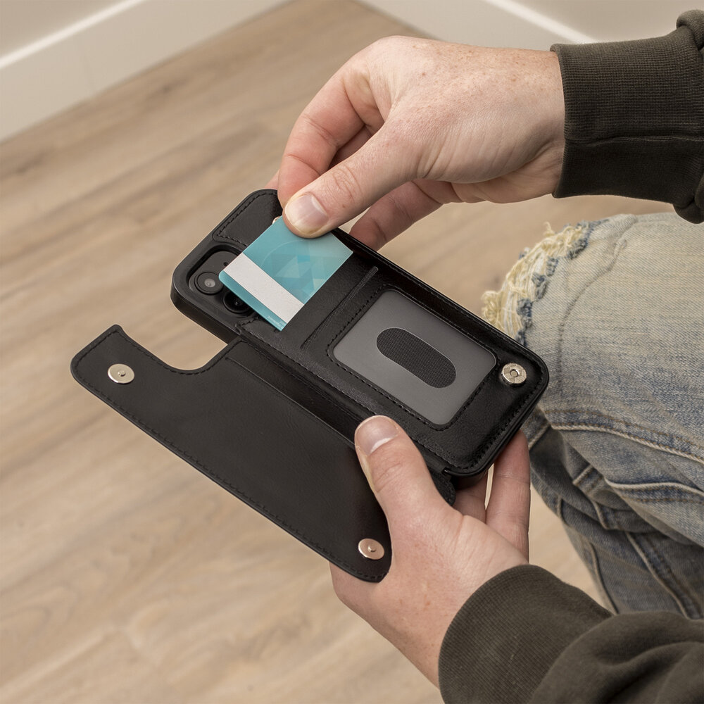 ShieldCase iPhone 15 étui portefeuille (noir) ShieldCase iPhone 15 étui portefeuille (noir)