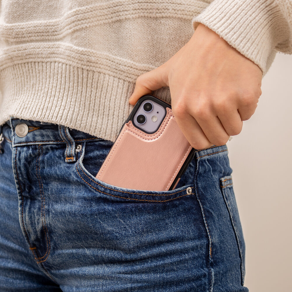 ShieldCase ShieldCase Étui portefeuille iPhone 11 (rose) ShieldCase ShieldCase Étui portefeuille iPhone 11 (rose)