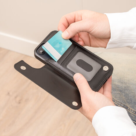 ShieldCase ShieldCase Étui portefeuille iPhone Xr (noir) ShieldCase ShieldCase Étui portefeuille iPhone Xr (noir)