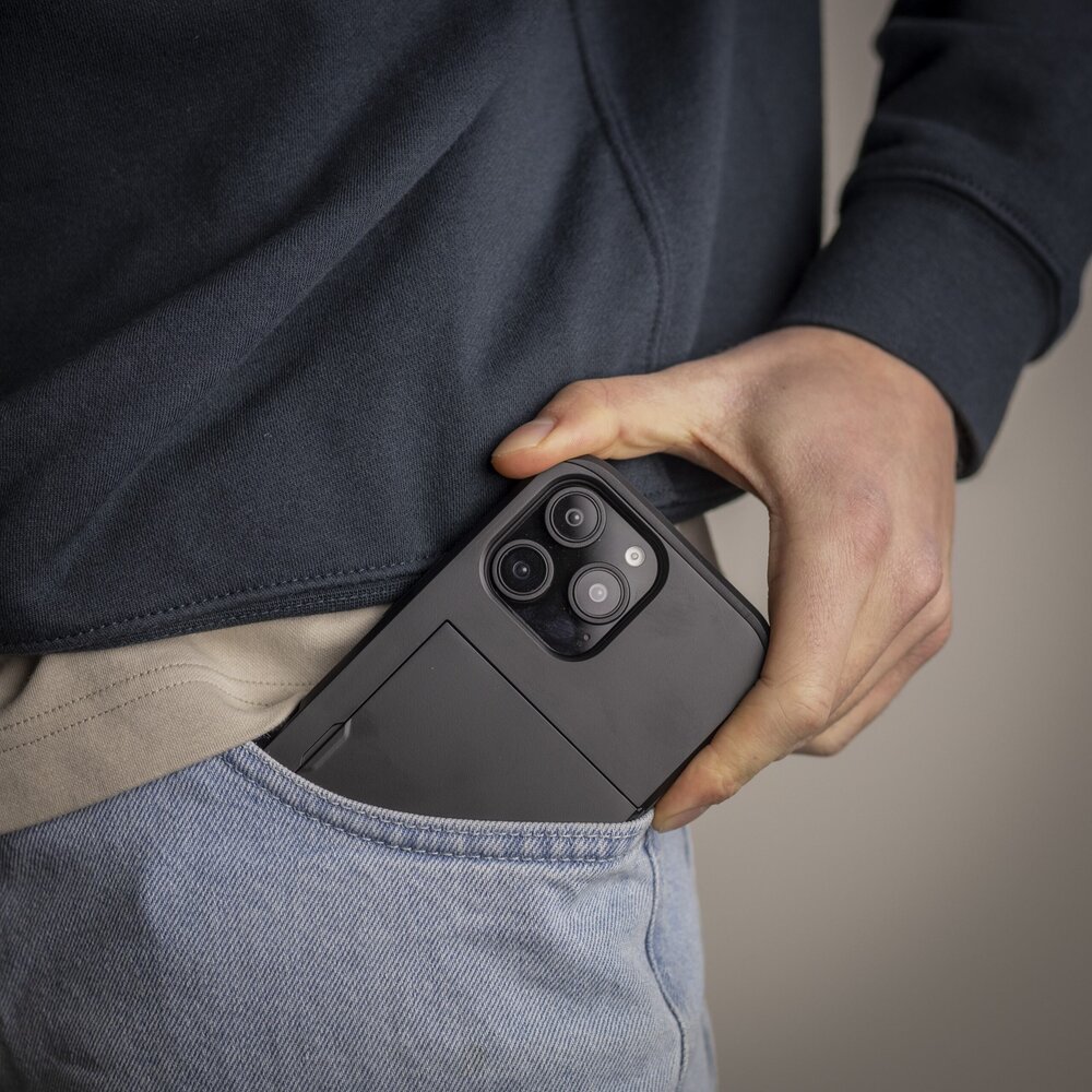 ShieldCase ShieldCase iPhone 16 Pro Max coque porte-cartes avec curseur (noir) ShieldCase ShieldCase iPhone 16 Pro Max coque porte-cartes avec curseur (noir)