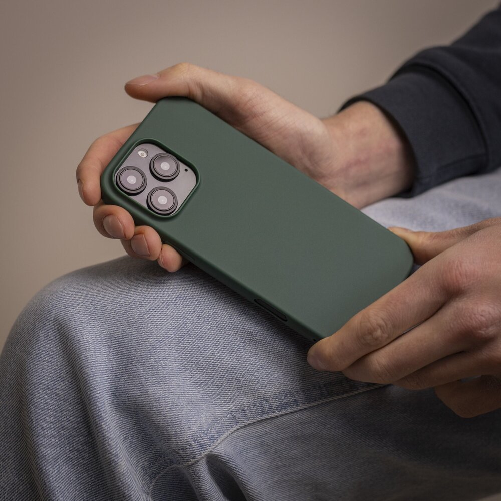 Ceezs Ceezs iPhone 16 Pro Max coque silicone (vert foncé)