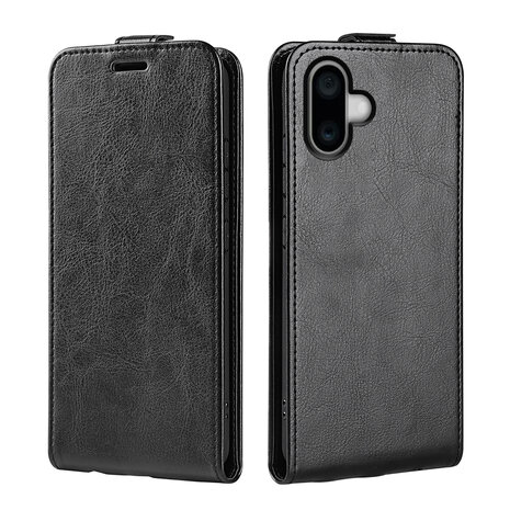 ShieldCase ShieldCase iPhone 16 étui à rabat en cuir (noir)