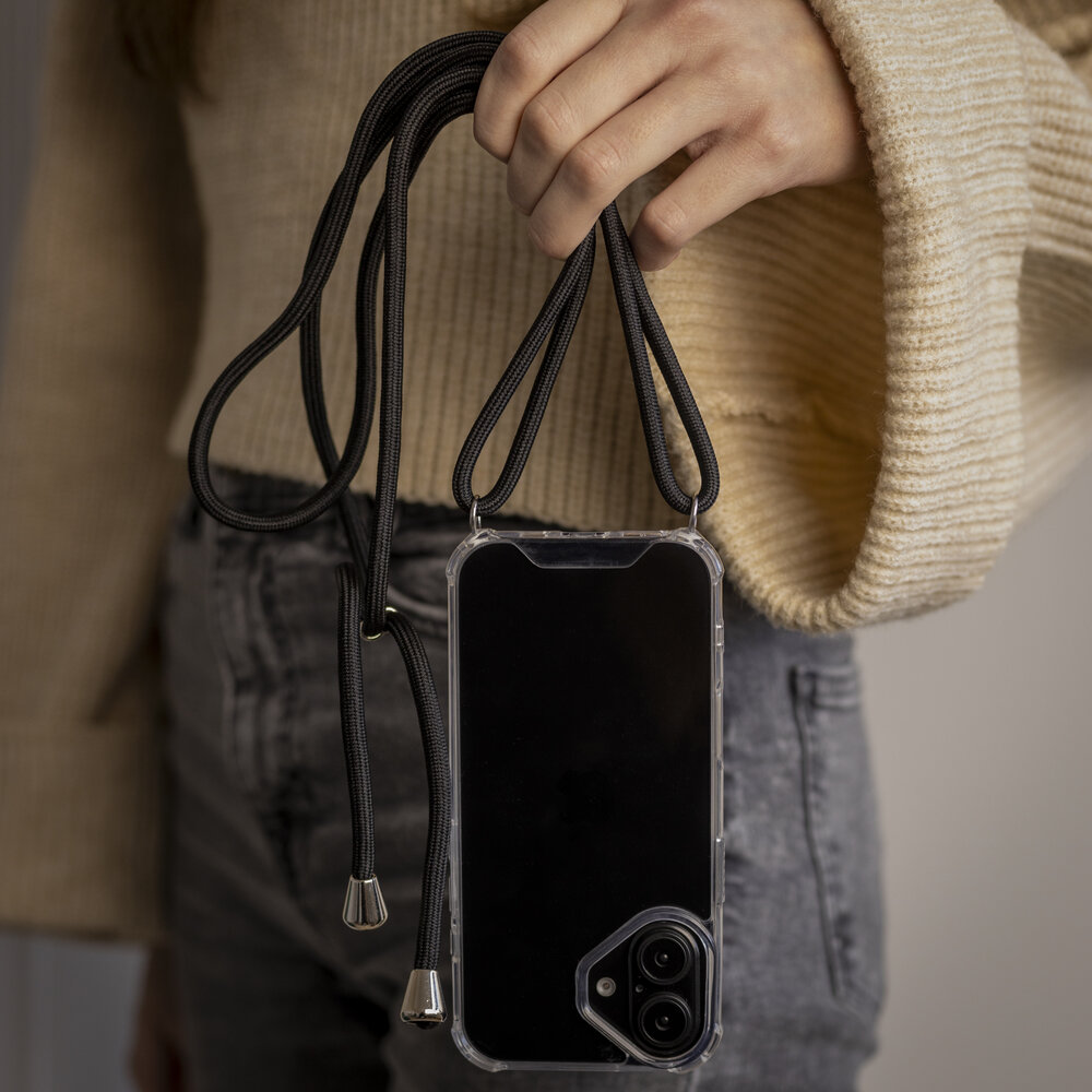 ShieldCase ShieldCase iPhone 16 Plus coque antichoc avec cordon (transparente) ShieldCase ShieldCase iPhone 16 Plus coque antichoc avec cordon (transparente)
