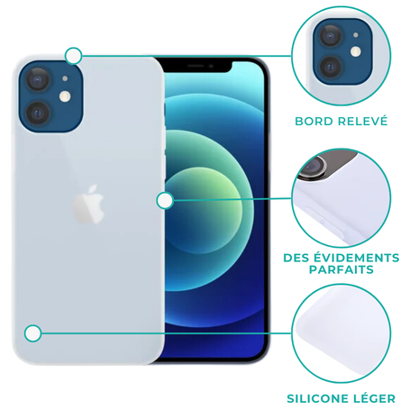 Ceezs Coque iPhone 13 Mini Ceezs en silicone (Transparent Mat)